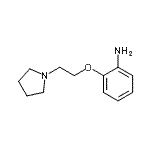结构式 CAS# 878733-59-6, 2-[2-(1-吡咯烷基)乙氧基]苯胺