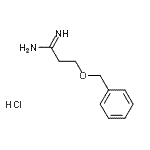 CAS#: 878774-08-4， 3-(Benzyloxy)propanimidamide hydrochloride (1:1)