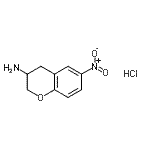 CAS#: 878807-37-5， 6-Nitro-3-chromanamine hydrochloride (1:1)