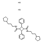 CAS#: 87916-17-4， 2,4-Diphenyl-N,N'-bis[3-(1-pyrrolidinyl)propyl]-1,3-cyclobutanedicarboxamide dihydrochloride