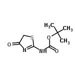 CAS#: 879324-03-5， 2-Methyl-2-propanyl (4-oxo-4,5-dihydro-1,3-thiazol-2-yl)carbamate
