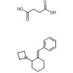 CAS#: 87936-82-1， Succinic acid - 1-[(2E)-2-benzylidenecyclohexyl]azetidine (1:1)