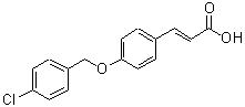 CAS#: 879642-82-7， (2E)-3-{4-[(4-Chlorobenzyl)oxy]phenyl}acrylic acid