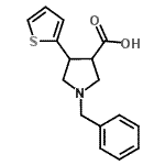CAS#: 879686-81-4， 1-Benzyl-4-(2-thienyl)-3-pyrrolidinecarboxylic acid