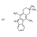 CAS#: 87988-85-0， 2,3,4,6-tetrahydro-2,2,5,11-tetramethyl-1H-Pyrido[4,3-b]carbazolium hydroxide (1:1)