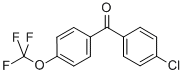 structure of CAS# 87996-55-2, (4-Chloro-Phenyl)-(4-Trifluoromethoxy-Phenyl)-Methanone;(4-CHLORO-PHENYL)-(4-TRIFLUOROMETHOXY-PHENYL)-METHANONE;4-Chlorophenyl-4'-Trifluoromethoxyphenylketone;4-(TRIFLUOROMETHOXY)-4'-CHLOROBENZOPHENONE