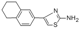 structure of CAS# 87999-04-0, 4-(5,6,7,8-Tetrahydro-Naphthalen-2-Yl)-Thiazol-2-Ylamine;4-(5,6,7,8-TETRAHYDRO-2-NAPHTHALENYL)-1,3-THIAZOL-2-AMINE;4-(5,6,7,8-TETRAHYDRO-NAPHTHALEN-2-YL)-THIAZOL-2-YLAMINE;4-(5,6,7,8-Tetrahydro-Aphthalen-2-Yl)Thiazol-2-Ylamine