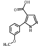 CAS#: 879996-71-1， 5-(3-Methoxyphenyl)-1H-pyrazole-4-carboxylic acid