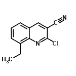 CAS#: 880105-72-6， 2-Chloro-8-ethyl-3-quinolinecarbonitrile