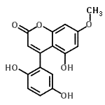 CAS#: 88153-50-8， 4-(2,5-Dihydroxyphenyl)-5-hydroxy-7-methoxy-2H-chromen-2-one