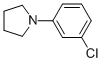 structure of CAS# 88154-24-9, 1-(3-Chlorophenyl)Pyrrolidine;Pyrrolidine, 1-(3-Chlorophenyl)-