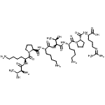 CAS#: 88171-14-6， L-Threonyl-L-lysyl-L-prolyl-L-lysyl-L-threonyl-L-lysyl-L-prolyl-N<sup>5</sup>-(diaminomethylene)-L-ornithine