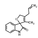 CAS#: 882041-52-3， 4-Allyl-3-methyl-5H-spiro[furan-2,3'-indol]-2'(1'H)-one