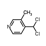 CAS 登录号：88237-11-0， 4-(二氯甲基)-3-甲基吡啶
