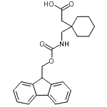 CAS#: 882847-19-0， [1-({[(9H-Fluoren-9-ylmethoxy)carbonyl]amino}methyl)cyclohexyl]acetic acid