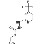 CAS#: 883010-89-7， Ethyl 2-[4-(trifluoromethyl)-2-pyridinyl]hydrazinecarboxylate