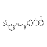 CAS#: 883044-91-5， (2E)-1-{4-[(3,5-Dichloro-4-pyridinyl)oxy]phenyl}-2-{[4-(trifluoromethyl)-2-pyridinyl]hydrazono}ethanone