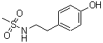 结构式 CAS# 883107-35-5, N-[2-(4-羟基苯基)乙基]甲烷磺酰胺