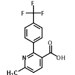 CAS#: 883241-16-5， 6-Methyl-2-[4-(trifluoromethyl)phenyl]nicotinic acid