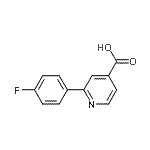 结构式 CAS# 883528-25-4, 2-(4-氟苯基)异烟酸