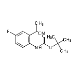 CAS#: 883555-10-0， 2-Methyl-2-propanyl [4-fluoro-2-(1-hydroxyethyl)phenyl]carbamate