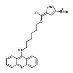 CAS#: 88373-09-5， (Z)-{[6-(9-Acridinylamino)hexyl]oxy}(3-diazonio-2,4-cyclopentadien-1-ylidene)methanolate