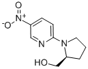 structure of CAS# 88374-37-2, (S)-(-)-N-(5-Nitro-2-Pyridyl)Prolinol;(S)-(-)-1-(5-Nitro-2-Pyridyl)-2-Pyrrolidinemethanol 2-(N-Prolinol)-5-Nitropyridine;[2S,(-)]-1-(5-Nitro-2-Pyridinyl)-2Α-Pyrrolidinemethanol;(S)-(-)-1-(5-NITRO-2-PYRIDYL)-2-PYRROLIDINEMETHANOL