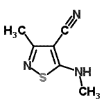 CAS#: 88394-37-0， 3-Methyl-5-(methylamino)-1,2-thiazole-4-carbonitrile
