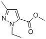 structure of CAS# 88398-73-6, Methyl 1-Ethyl-3-Methyl-1H-Pyrazole-5-Carboxylate;1-Ethyl-3-Methyl-1H-Pyrazole-5-Carboxylic Acid Methyl Ester;METHYL 1-ETHYL-3-METHYL-1H-PYRAZOLE-5-CARBOXYLATE;METHYL 1-ETHYL-3-METHYLPYRAZOLE-5-CARBOXYLATE