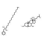 CAS#: 88428-97-1， N-Benzyl-N,N-dimethyl-1-hexadecanaminium (3alpha,5beta,7alpha,8xi,9xi,12alpha,14xi)-3,7,12-trihydroxycholan-24-oate