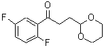 结构式 CAS# 884504-26-1, 1-(2,5-二氟苯基)-3-(1,3-二恶烷-2-基)-1-丙酮