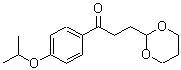 结构式 CAS# 884504-35-2, 3-(1,3-二恶烷-2-基)-1-(4-异丙氧基苯基)-1-丙酮