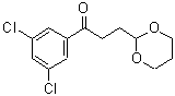 结构式 CAS# 884504-49-8, 1-(3,5-二氯苯基)-3-(1,3-二恶烷-2-基)-1-丙酮