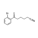 结构式 CAS# 884504-62-5, 6-(2-溴苯基)-6-氧代己腈