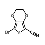 CAS#: 884507-59-9， 7-Bromo-2,3-dihydrothieno[3,4-b][1,4]dioxine-5-carbonitrile