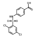 CAS#: 88522-31-0， 4-{[(2,5-Dichlorophenyl)sulfonyl]amino}benzoic acid