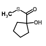 CAS#: 88525-12-6， S-Methyl 1-hydroxycyclopentanecarbothioate
