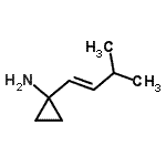 CAS#: 885268-21-3， 1-[(1E)-3-Methyl-1-buten-1-yl]cyclopropanamine