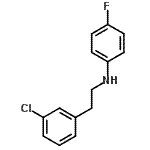 CAS#: 885270-33-7， N-[2-(3-Chlorophenyl)ethyl]-4-fluoroaniline