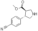 CAS#: 885270-63-3， Methyl (3R,4S)-4-(4-cyanophenyl)-3-pyrrolidinecarboxylate