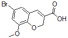 CAS 登录号：885271-13-6， 6-溴-8-甲氧基-2H-1-苯并吡喃-3-羧酸