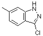 structure of CAS# 885271-60-3, 3-chloro-6-methyl-1H-indazole;1H-INDAZOLE,3-CHLORO-6-METHYL-;3-Chloro-6-methyl-1H-indazole