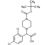 CAS#: 885274-57-7， (2,4-Dichlorophenyl)(4-{[(2-methyl-2-propanyl)oxy]carbonyl}-1-piperazinyl)acetic acid