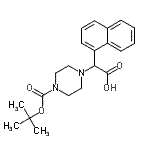 CAS#: 885274-72-6， (4-{[(2-Methyl-2-propanyl)oxy]carbonyl}-1-piperazinyl)(1-naphthyl)acetic acid