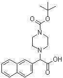 CAS#: 885274-80-6， (4-{[(2-Methyl-2-propanyl)oxy]carbonyl}-1-piperazinyl)(2-naphthyl)acetic acid