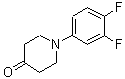 structure of CAS# 885275-07-0, 1-(3,4-Difluorophenyl)-4-piperidinone;1-(3,4-difluorophenyl)piperidin-4-one;1-(3,4-DIFLUORO-PHENYL)-PIPERIDIN-4-ONE;MFCD06739003