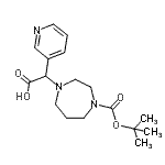 CAS#: 885275-68-3， (4-{[(2-Methyl-2-propanyl)oxy]carbonyl}-1,4-diazepan-1-yl)(3-pyridinyl)acetic acid