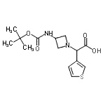CAS#: 885276-08-4， 2-[3-(tert-butoxycarbonylamino)azetidin-1-yl]-2-(3-thienyl)acetic acid