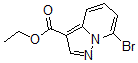 structure of CAS# 885276-77-7, 7-Bromo-Pyrazolo[1,5-a]Pyridine-3-carboxylic Acid Ethyl Ester;7-BROMO-PYRAZOLO[1,5-A]PYRIDINE-3-CARBOXYLIC ACID ETHYL ESTER;Ethyl 7-Bromopyrazolo[1,5-A]Pyridine-3-Carboxylate