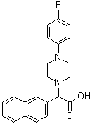 CAS#: 885276-78-8， [4-(4-Fluorophenyl)-1-piperazinyl](2-naphthyl)acetic acid